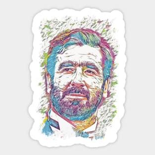 Eric Cantona  / The living legend - Abstract Portrait Sticker